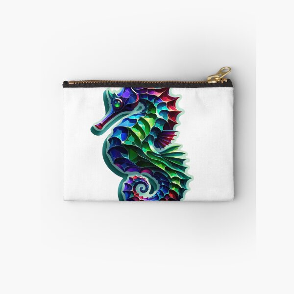 Item preview, Vibrant Seahorse Digital Illustration designed and sold by mymagicstoreus.