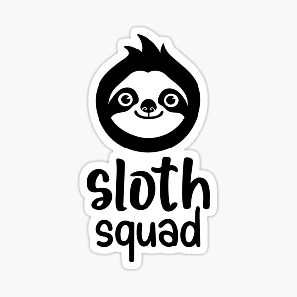Item preview, sloth squad designed and sold by sweetanndspooky.