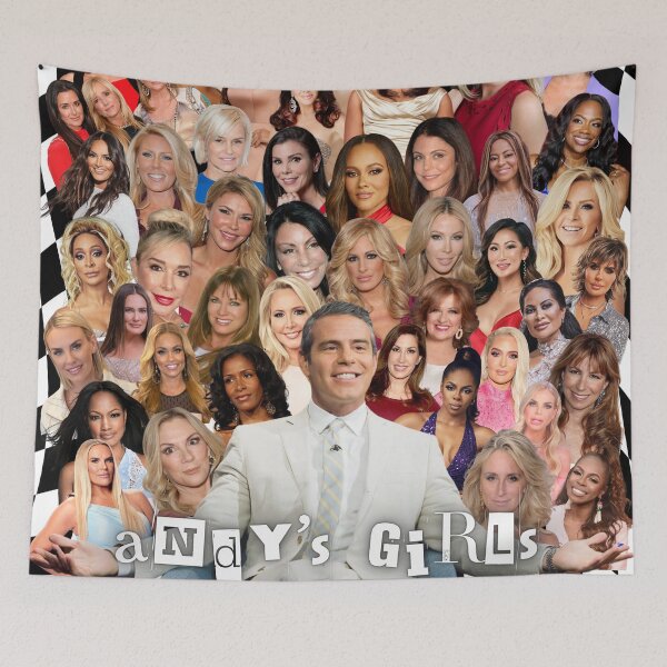 Item preview, Andy's Girls Real Housewives Collage Checkerboard Background designed and sold by ChaoticCargo.