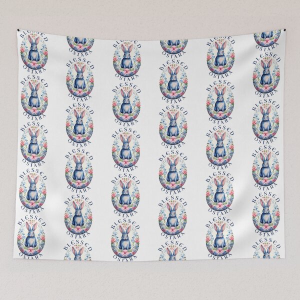 Item preview, Blessed Ostara. Hares, Eggs and Rebirth in Spring designed and sold by SSustainable.