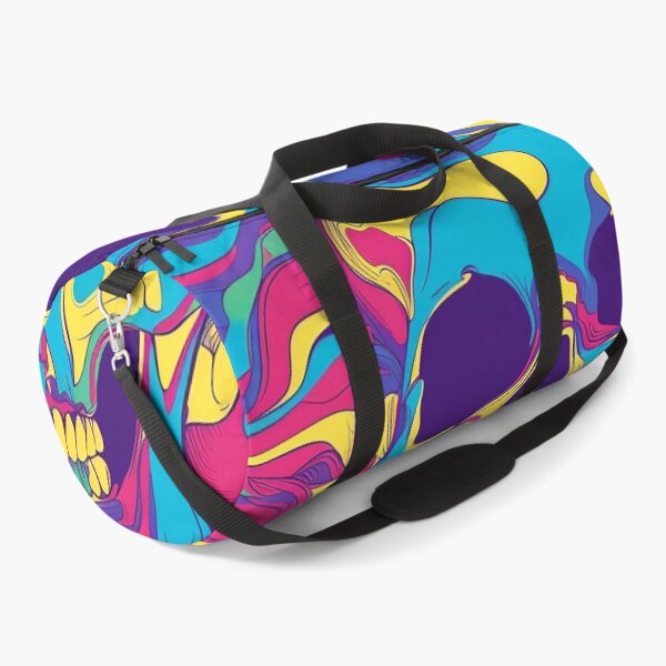 Item preview, Tiled Psychedelic Skulls Pattern designed and sold by dcrc.