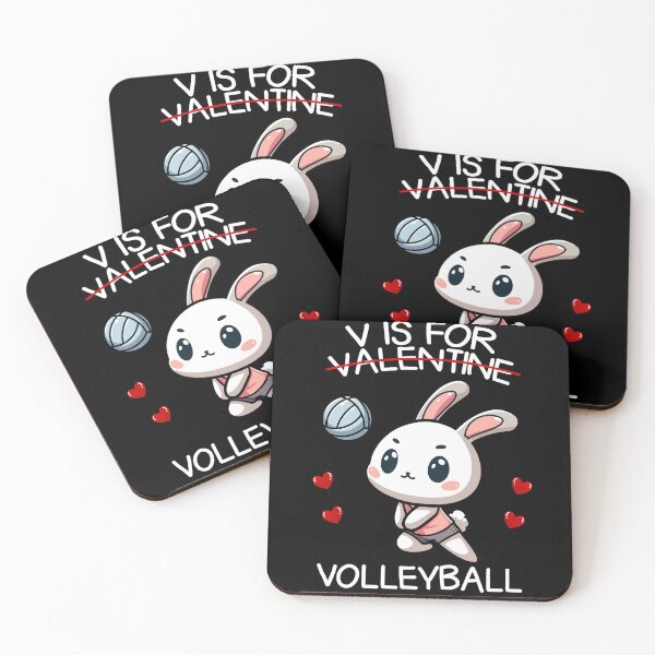 Item preview, V is for Volleyball | Bunny Playing Volleyball designed and sold by Mini Pandas.