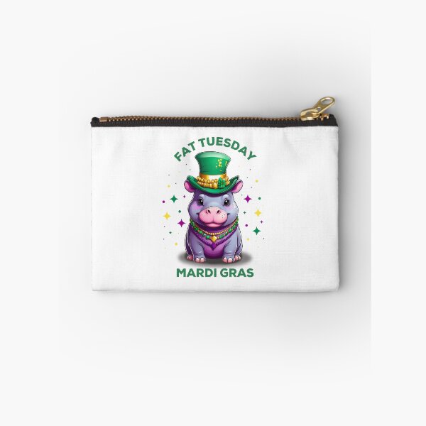 Item preview, Fat Tuesday, Mardi Gras Hippo (White) designed and sold by Gsallicat.