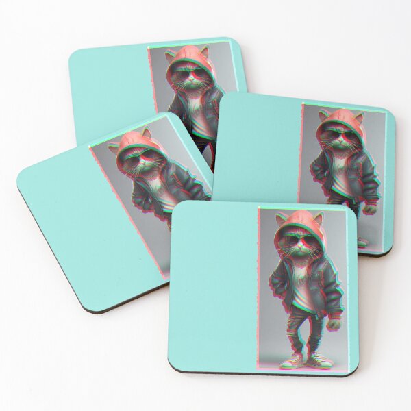 Item preview, Cattitude Cool: Nine Lives on Wheels designed and sold by purrfect pattern.