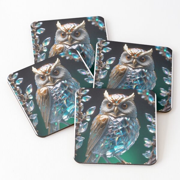 Item preview, crystal owl colorful designed and sold by KnzSHOPPING.