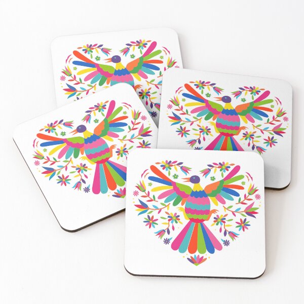 Item preview, Mexican otomi heart with bird designed and sold by Terevela.
