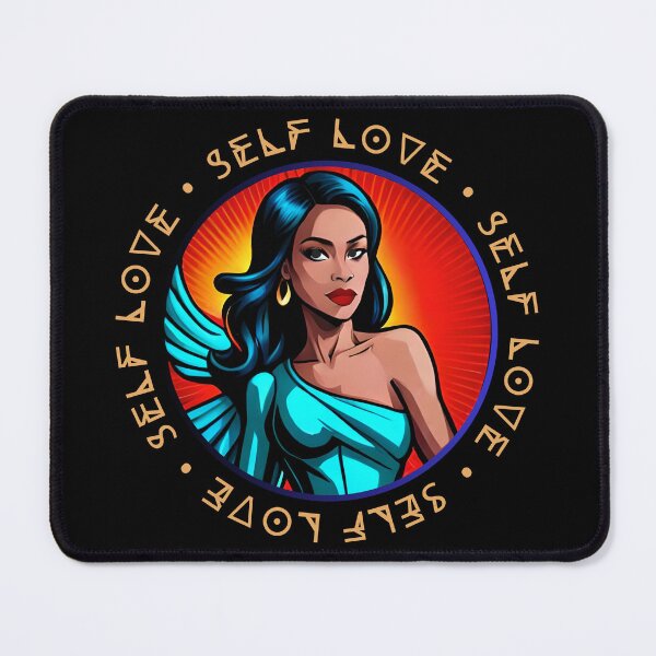 Item preview, Marvelous Self Love Superhero Pretty Lady Red Blue designed and sold by Melan Designs.