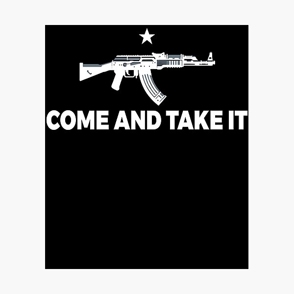 Item preview, Come And Take It AR15 MK12 LPVO Rifle Texas Flag designed and sold by Milano-style.
