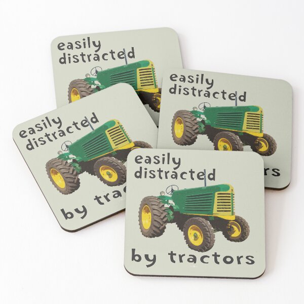 Item preview, easily distracted by tractors designed and sold by SEADOGPRINTS.