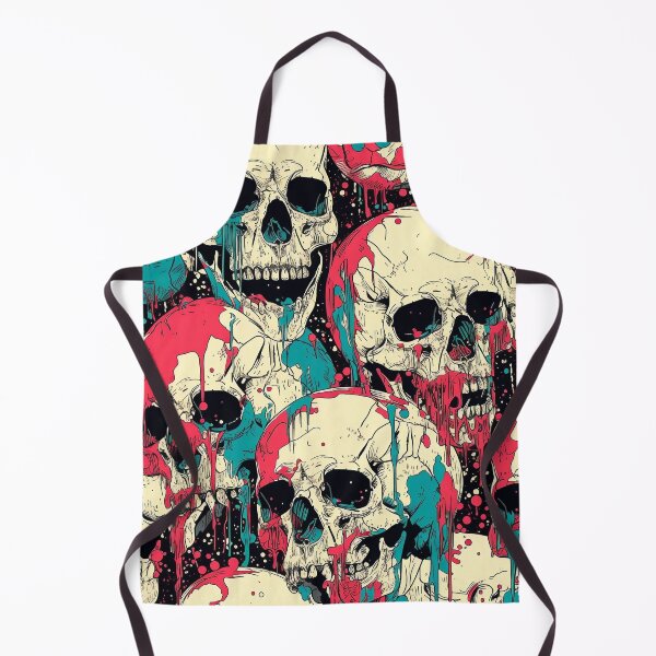 Item preview, Tiled Dripping Skulls Pattern designed and sold by dcrc.