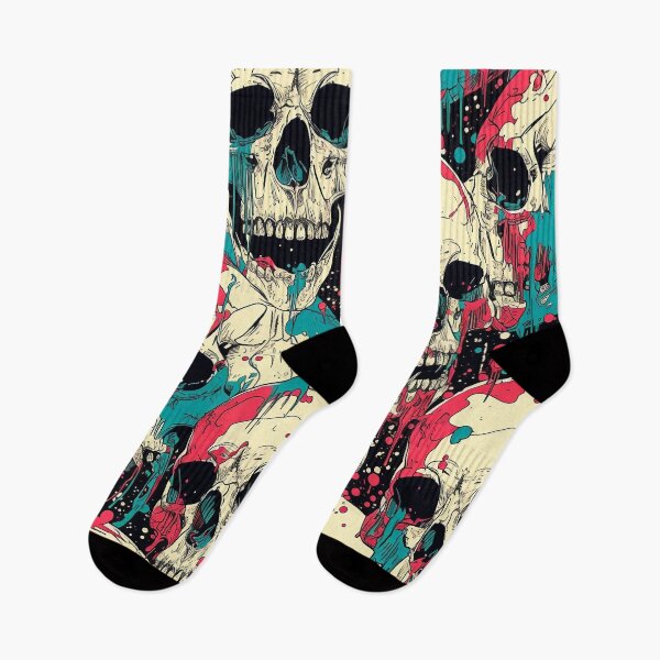 Item preview, Tiled Dripping Skulls Pattern designed and sold by dcrc.