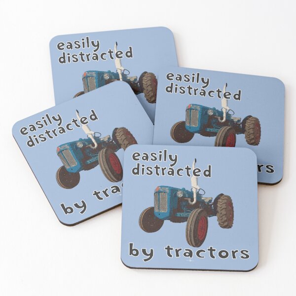 Item preview, easily distracted by tractors designed and sold by SEADOGPRINTS.