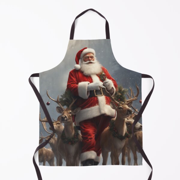 Item preview, Santa Clause and His Reindeers designed and sold by TheDarkWardrobe.