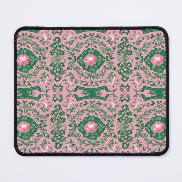 Item preview, Pink and green toile de jouy designed and sold by SophieClimaArt.