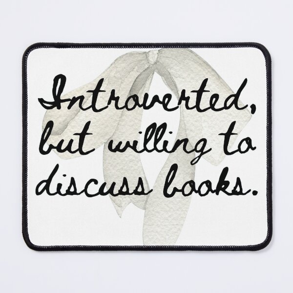 Item preview, Introvertido, pero dispuesto a discutir libros. designed and sold by Cool Gal, Cool Cats.