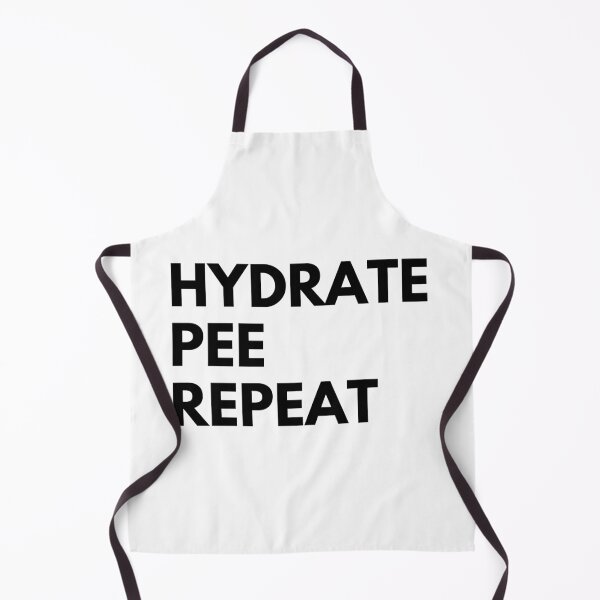 Item preview, Hydrate Pee Repeat - Water Routine Humor - black designed and sold by Ingridpd.