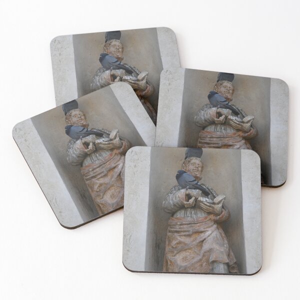 Item preview, A statue of St Peter with two pigeons. designed and sold by EAnneH.