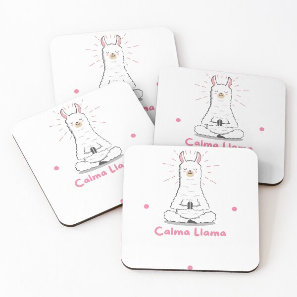 Item preview, Funny Yoga Tee-Shirt CALMA LLAMA Meditating Calm Serene LLama Lotus Position Gift for Yoga Lovers Enthusiasts designed and sold by UneequeDesigns.