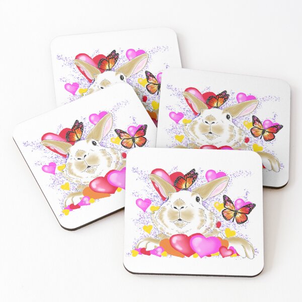 Item preview, Hoppy Valentine's Day Bunny designed and sold by cameoivory.