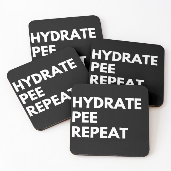 Item preview, Hydrate Pee Repeat - Water Routine Humor - white designed and sold by Ingridpd.