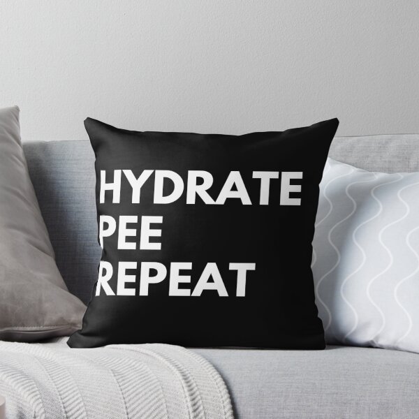 Item preview, Hydrate Pee Repeat - Water Routine Humor - white designed and sold by Ingridpd.