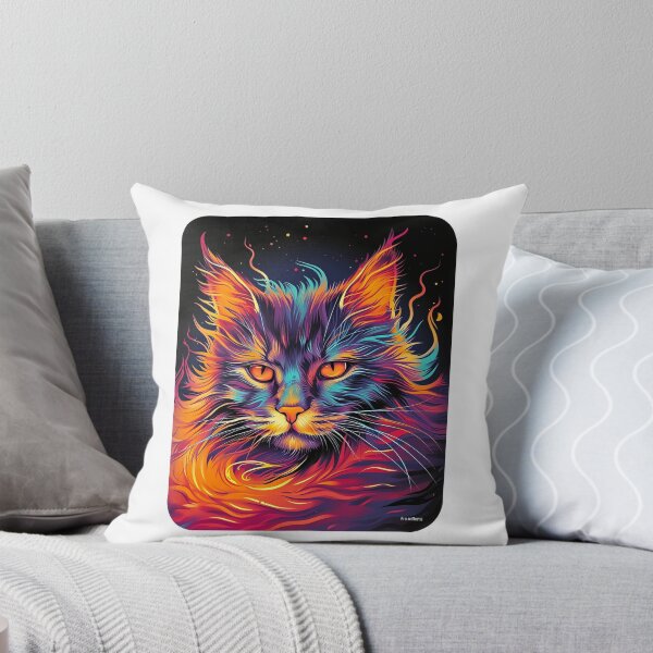 Item preview, Inferno Purr: The Mystical Fire Cat designed and sold by geodedebit.