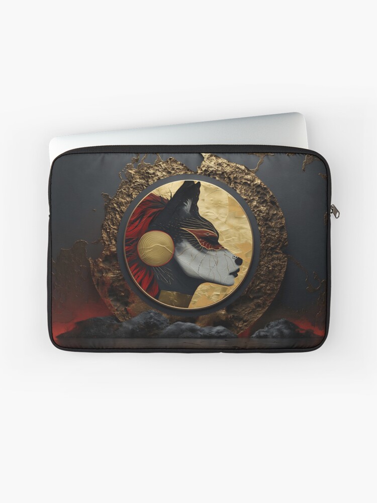 Thumbnail 1 of 2, Laptop Sleeve, Coyote Clever: A Poem About Disintegrating Control (2024 Anniversary Edition) designed and sold by rebecka.