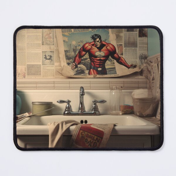 Item preview, Vintage Superhero in a newspaper clipping designed and sold by liana campbell.