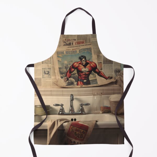 Item preview, Vintage Superhero in a newspaper clipping designed and sold by liana campbell.