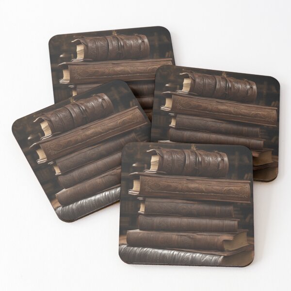 Item preview, Stack of Leather Bound Antique Books designed and sold by TheDarkWardrobe.