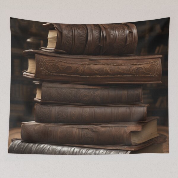 Item preview, Stack of Leather Bound Antique Books designed and sold by TheDarkWardrobe.