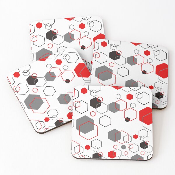 Item preview, Red Black Grey Geometric Design  designed and sold by Amal20.