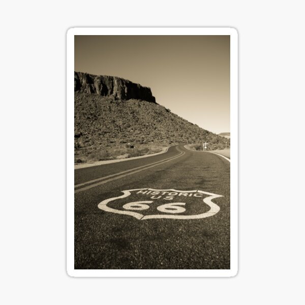 Route 66 Road Sticker