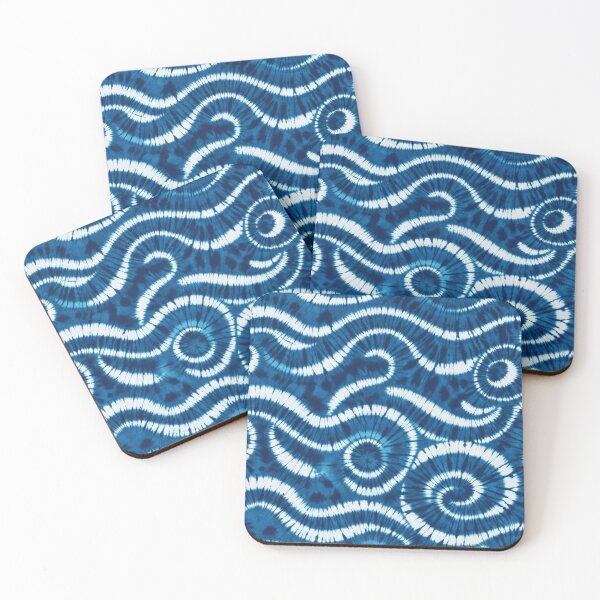 Item preview, Retro Organic Tie Dye Blue designed and sold by tonymagnerart.