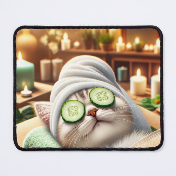 Item preview, Wellness cat with face mask designed and sold by aikittycats.