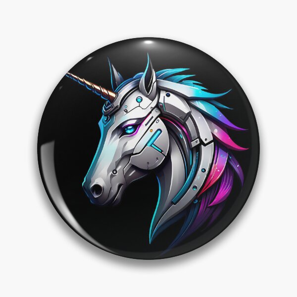 Item preview, The Last Unicorn Head Cyberpunk designed and sold by WIKWOK.
