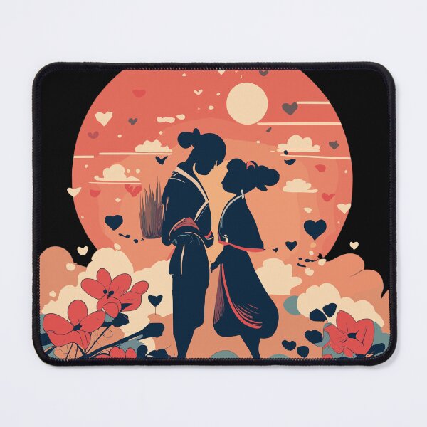 Item preview, Japanese Love Sunset Illustration designed and sold by Charm-Creations.