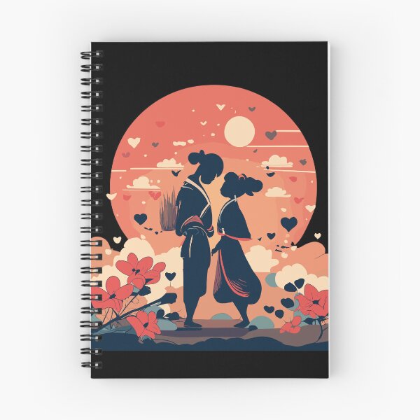 Item preview, Japanese Love Sunset Illustration designed and sold by Charm-Creations.
