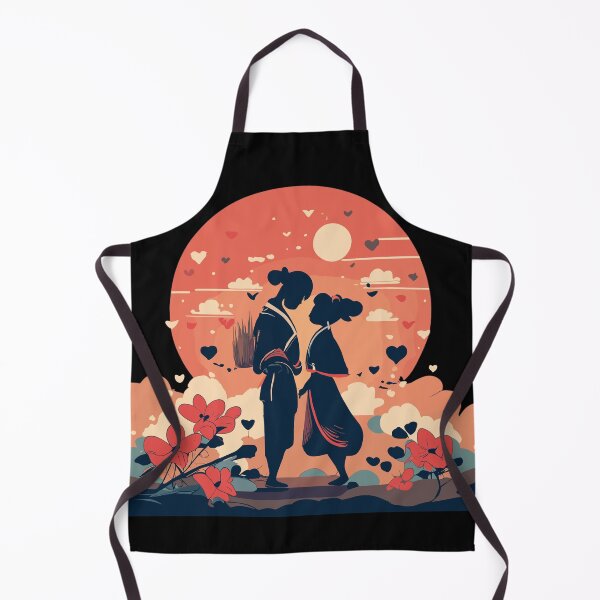 Item preview, Japanese Love Sunset Illustration designed and sold by Charm-Creations.