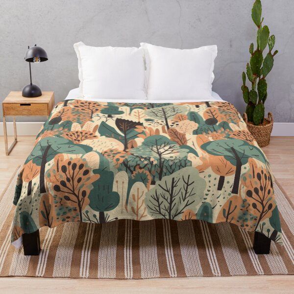 Item preview, Autumnal Woodland Illustration in Warm Hues designed and sold by PICbyFemke.