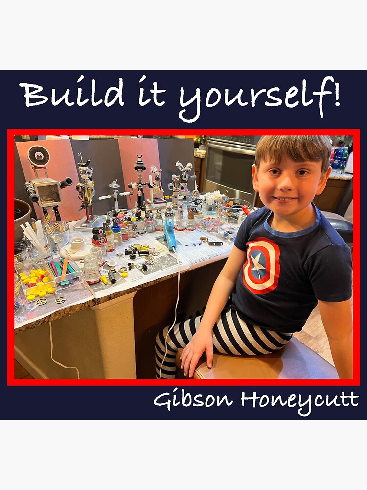 Thumbnail 3 of 3, Sticker, Build It Yourself! designed and sold by KevinHoneycutt.