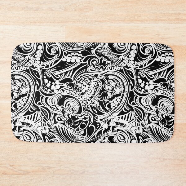 Item preview, Black and White Fancy Pattern 01  designed and sold by JoanNinjaHen.