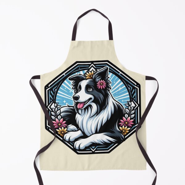 Item preview, Border Collie Black And White Prick Ear Herding Dog Daisy designed and sold by CoffeeIsATrip.