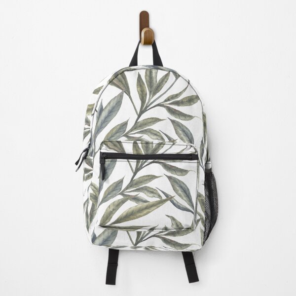 Item preview, Watercolor green leaves seamless pattern with a white background. designed and sold by NadyaSaen.