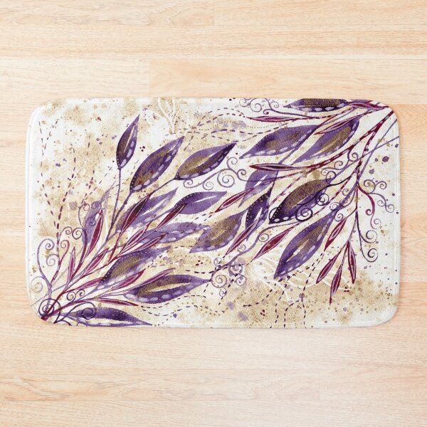 Item preview, Purple Majesty - Intuitive abstract watercolour painting in purple and gold designed and sold by klbailey.