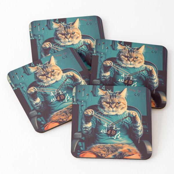 Item preview, Frenzy Feline 48: The Colorful Cat Symphony designed and sold by geodedebit.