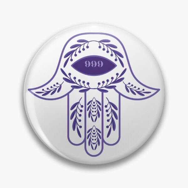 Item preview, 999 Angel Number Purple Hamsa Hand designed and sold by hamsasoul.