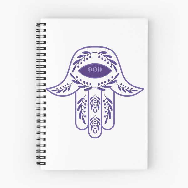 Item preview, 999 Angel Number Purple Hamsa Hand designed and sold by hamsasoul.