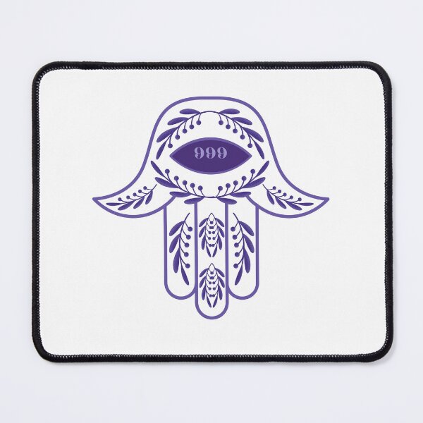 Item preview, 999 Angel Number Purple Hamsa Hand designed and sold by hamsasoul.