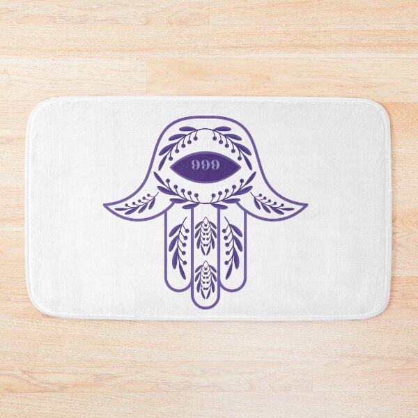 Item preview, 999 Angel Number Purple Hamsa Hand designed and sold by hamsasoul.
